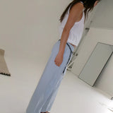 Ease Trouser - Lake Blue Stripe