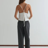 Ease Trouser - Mono Stripe