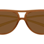 Bottega Veneta BV1418S004 Pilot Sunglasses in Brown