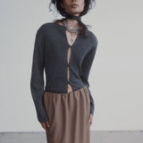 Violetta Cardigan - Pewter