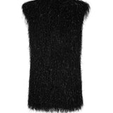 Garbo Top - Black Tinsel