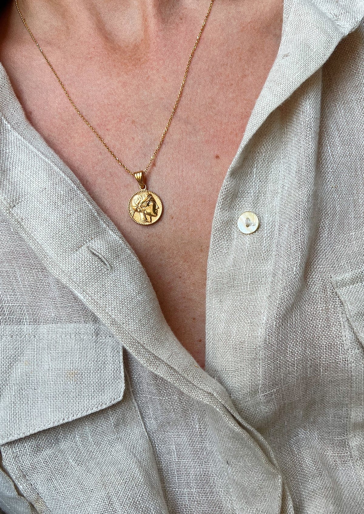 Hermina Athens Athena Charm on model