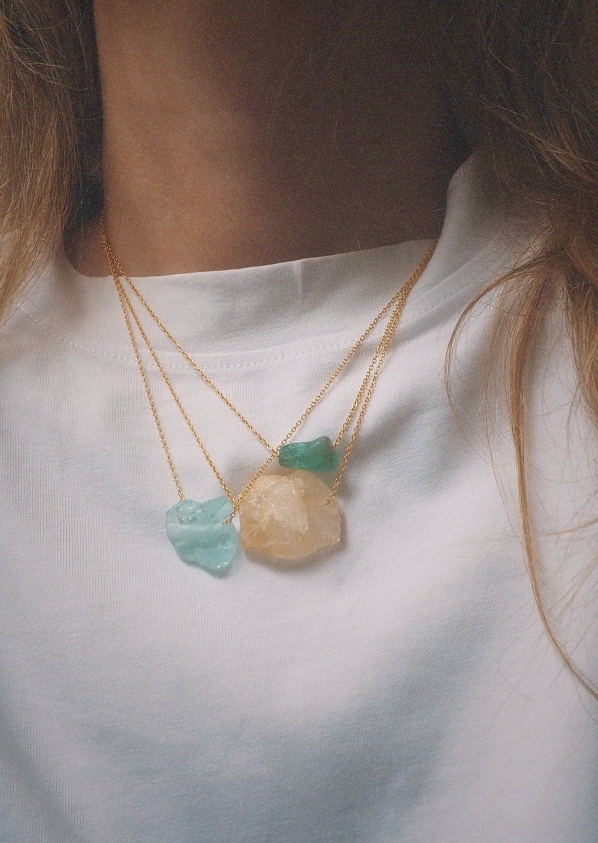 Hermina Athens Lukumaki necklaces layered