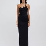 Venus Single Strap Cami Dress - Black