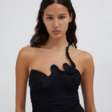 Venus Single Strap Cami Dress - Black