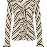 The Cool About It Top - Olive & Petal Stripe