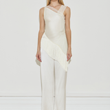 Maison Essentiele Deconstructed Fringe Top Cream