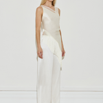 Maison Essentiele Deconstructed Fringe Top Cream