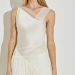 Maison Essentiele Deconstructed Fringe Top Cream