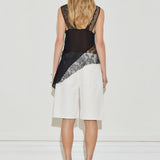 The Deconstructed Lace Top - Black