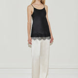 Lace Trimmed Cami - Black