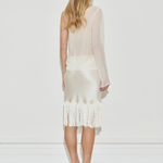 Maison Essentiele One-Shoulder Long Sleeve Top Cream
