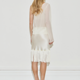 Maison Essentiele One-Shoulder Long Sleeve Top Cream