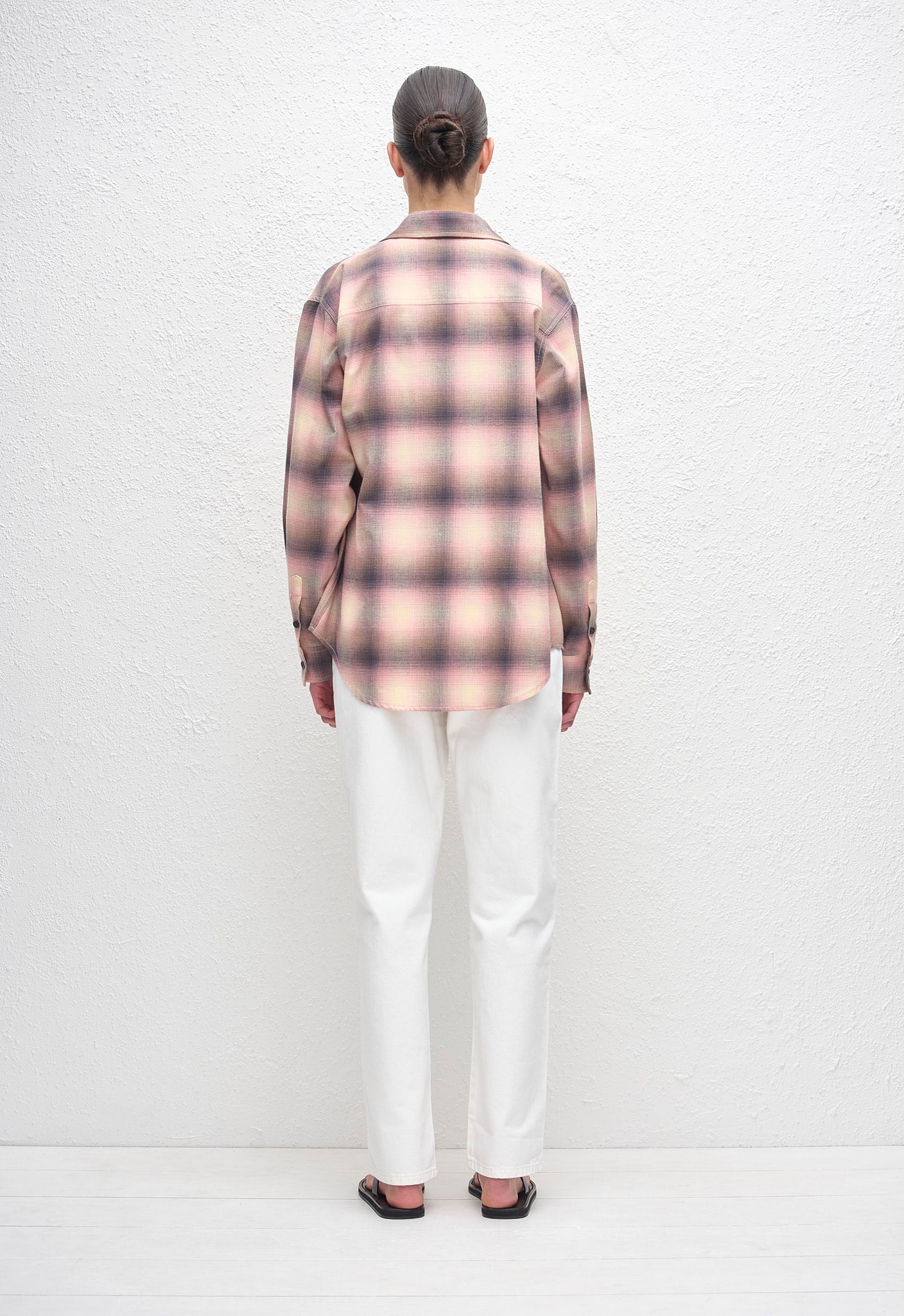 Matteau Flannel Shirt Coral view 3