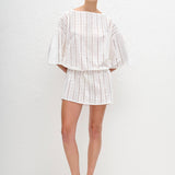 Matteau Magyar Broderie Tee Dress White