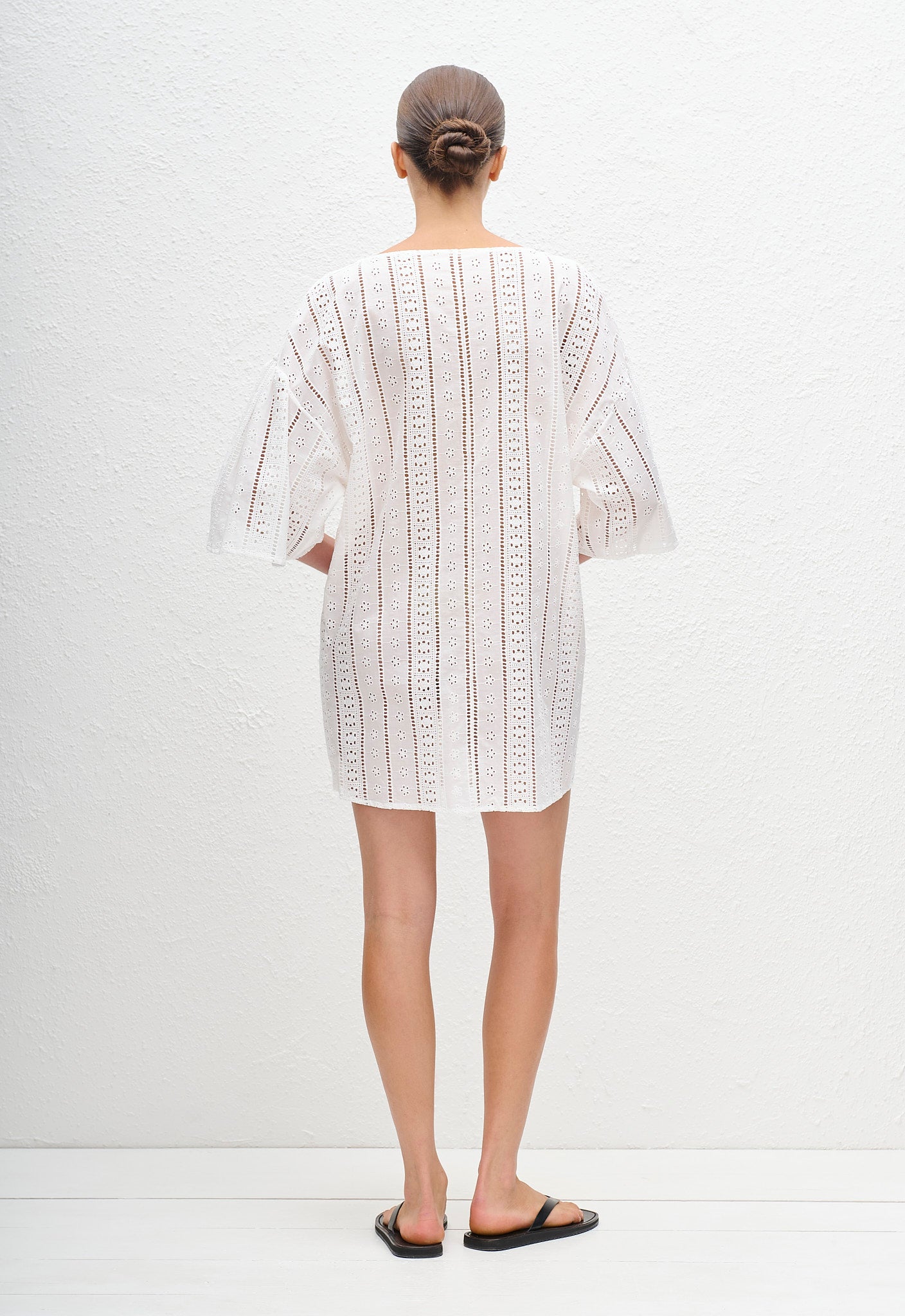 Matteau Magyar Broderie Tee Dress White view 5