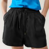 Twill Slouch Shorts Black