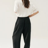 Twill Slouch Pants - Black