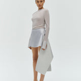 Miro top silver front view clean silhouette