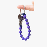 Perlen short Keychain - Blueberry/Purple