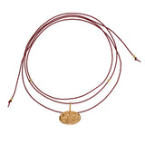 Minoas Moca Leather Necklace