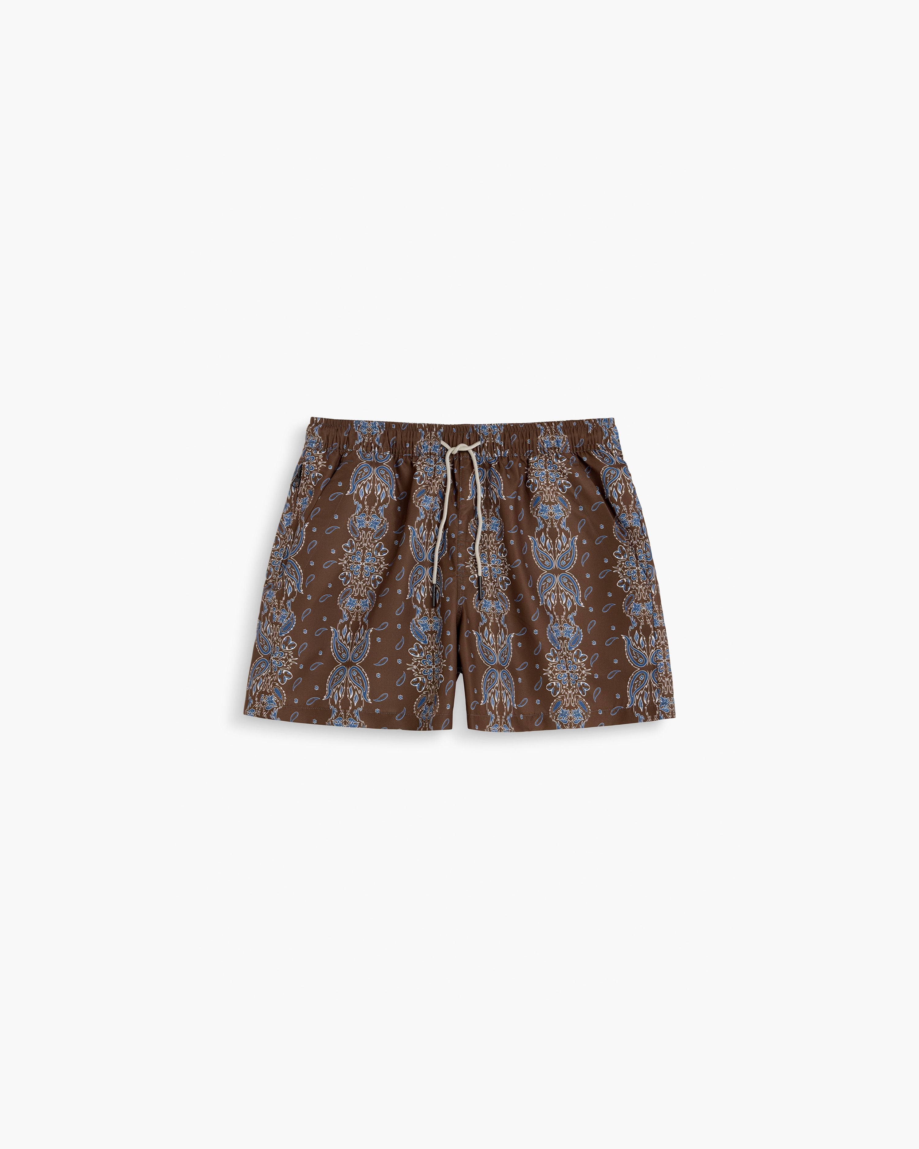 OAS COMPANY Itaca Swim Shorts Brown