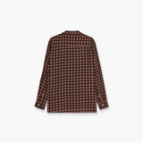 OAS Company Lumo Viscose Long Sleeve Shirt Coffee detail