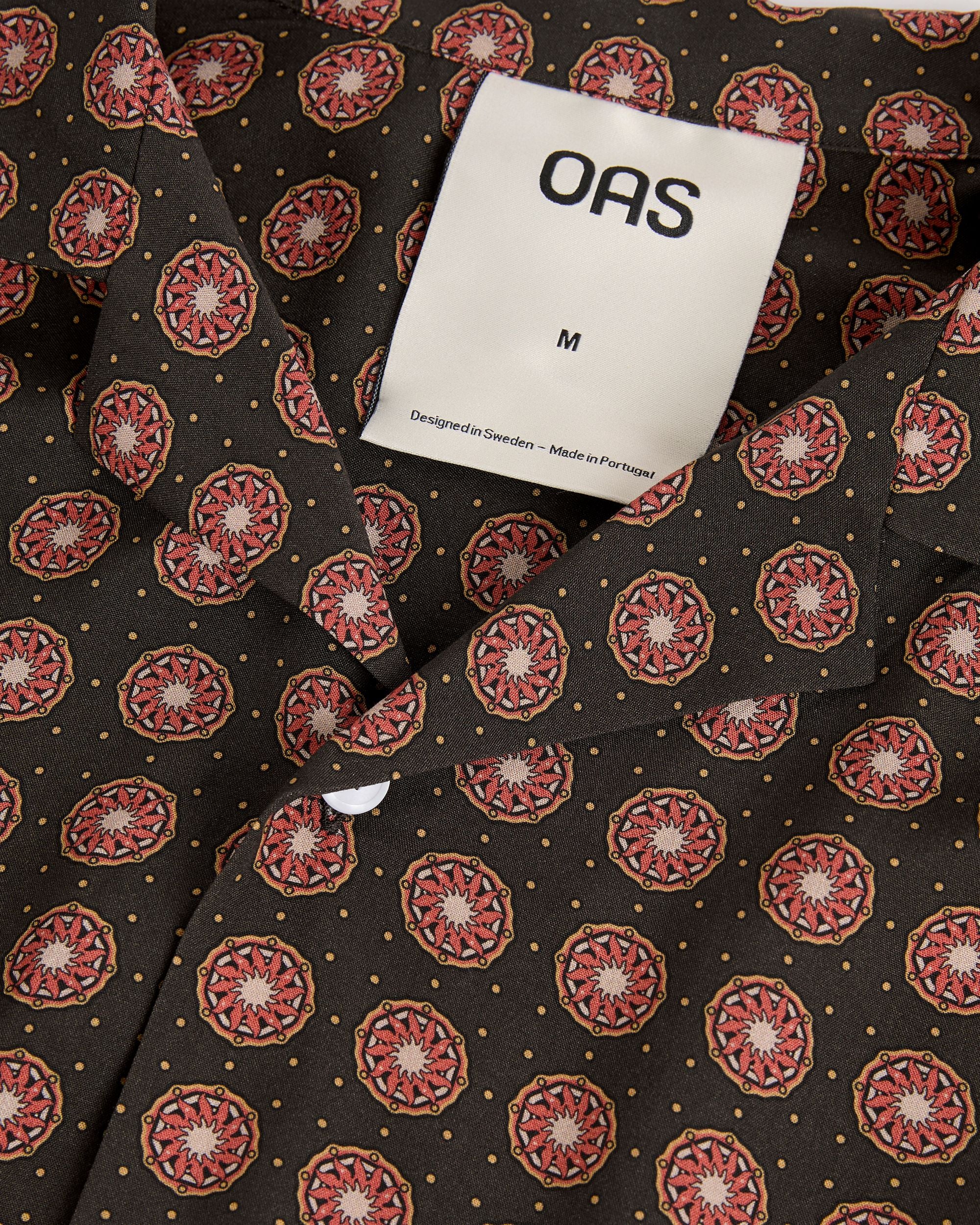 OAS Company Lumo Viscose Long Sleeve Shirt Coffee back
