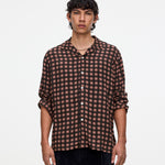 OAS Company Lumo Viscose Long Sleeve Shirt Coffee styled