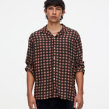 OAS Company Lumo Viscose Long Sleeve Shirt Coffee styled