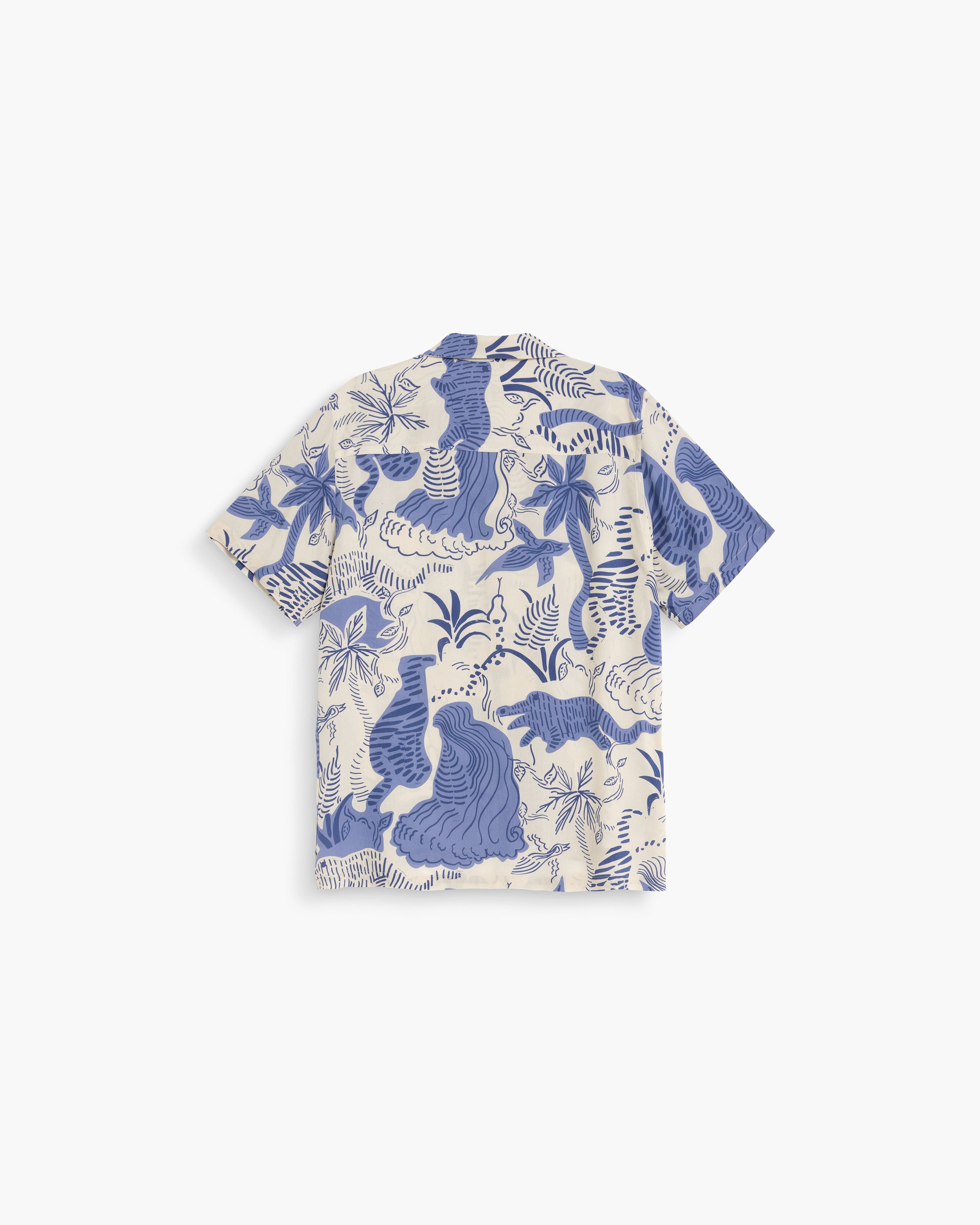 OAS Company Mystea Rocco Shirt Blue back