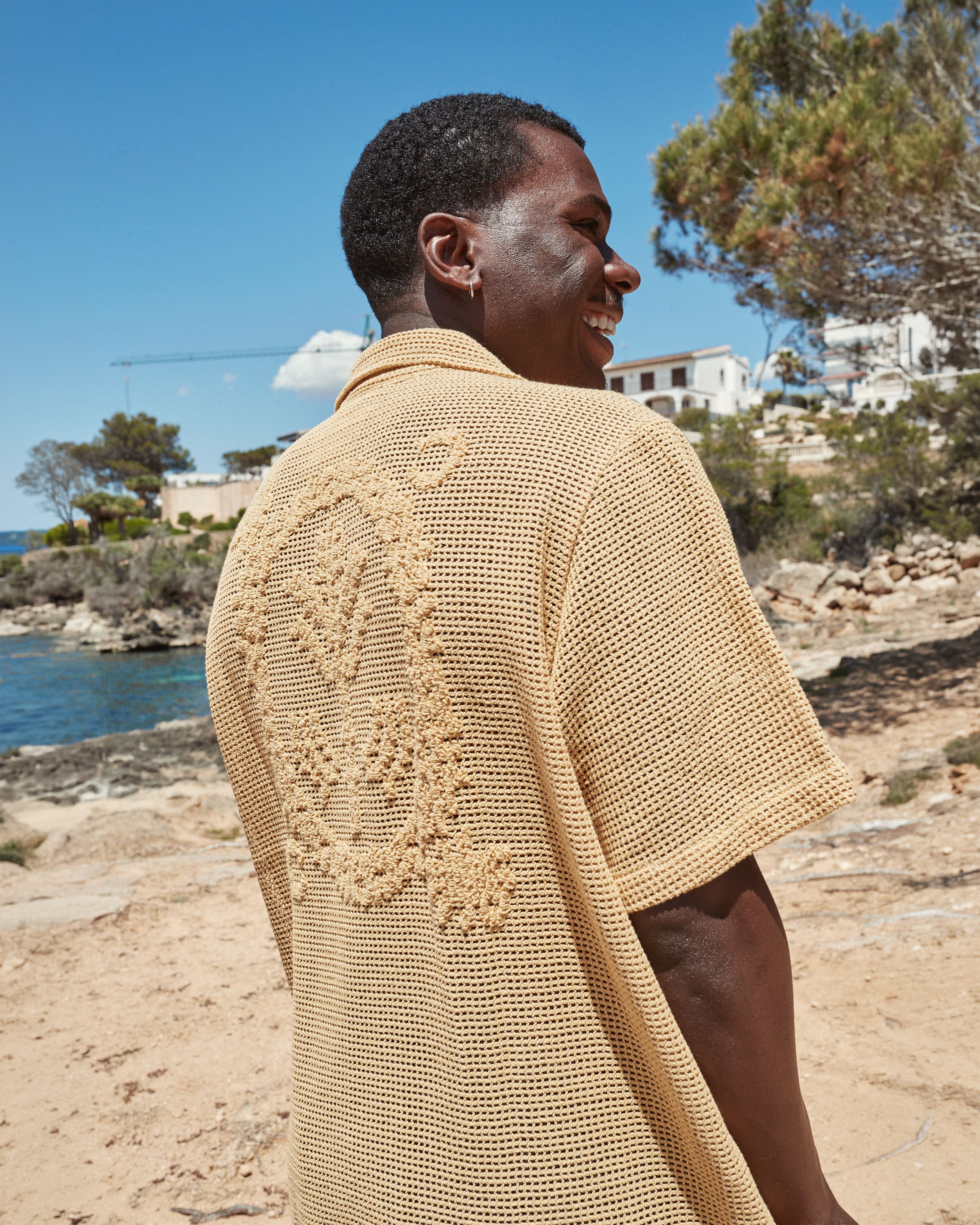 OAS Company Terra Cuba Shirt Mustard on model
