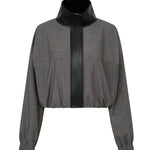 One Of Others Tove Bomber Charcoal Black