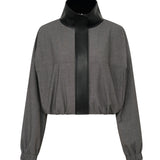 One Of Others Tove Bomber Charcoal Black