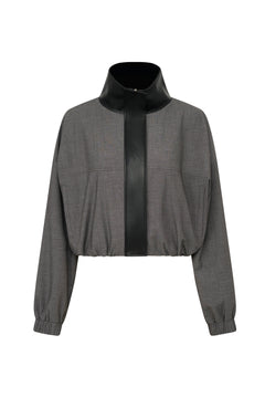 One Of Others Tove Bomber Charcoal Black