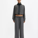 One Of Others Tove Bomber Charcoal Black on model