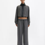 One Of Others Tove Bomber Charcoal Black on model