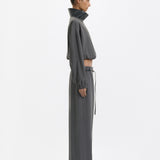One Of Others Tove Bomber Charcoal Black side
