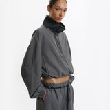 One Of Others Tove Bomber Charcoal Black styled