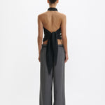 One Of Others Tyla Pant Charcoal Black detail