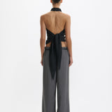 One Of Others Tyla Pant Charcoal Black detail