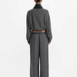 One Of Others Tyla Pant Charcoal Black with Tove Bomber
