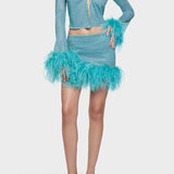 Lumiere Plumage Slim Shirt - Sea Turquoise