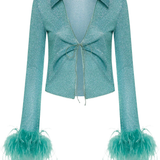 Lumiere Plumage Slim Shirt - Sea Turquoise