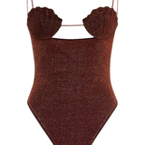Lumiere Shell Maillot - Brown