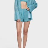Lumiere Sleeves Shirt - Sea Turquoise