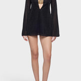 Lumiere Spiral Kaftan - Black
