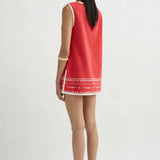 Cody Tunic - Red Ivory Fish