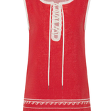 Cody Tunic - Red Ivory Fish