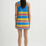 Tammy Dress - Blue Pinstripe